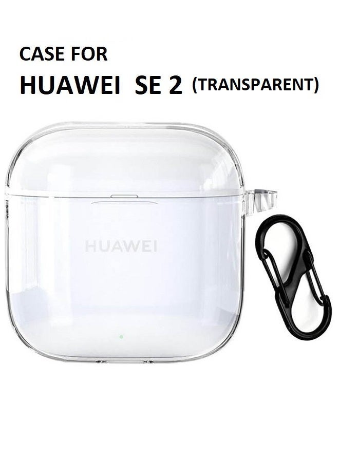 جراب حماية من السيليكون لسماعات هواوي فري بادز SE 2 مع حلقة تثبيت، جراب مقاوم للصدمات - Image 1